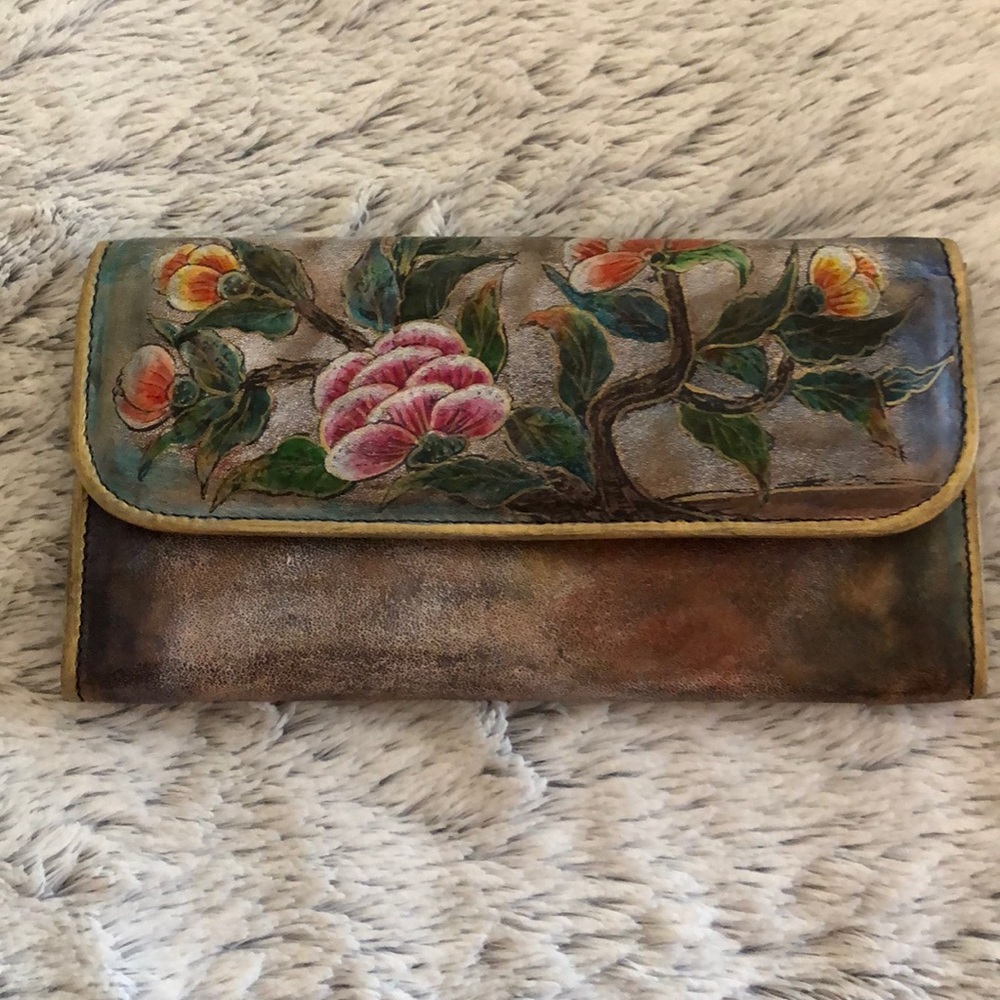 Hand painted long wallet